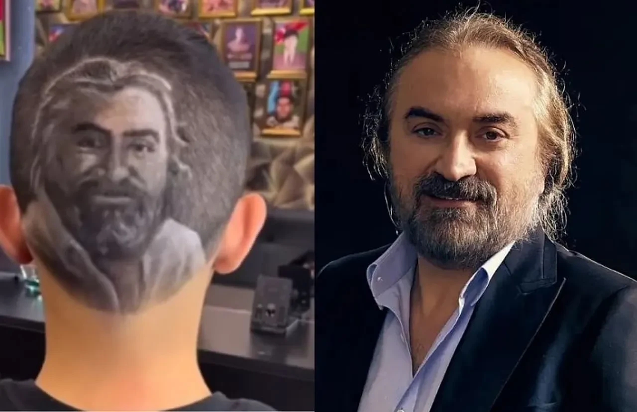 Saçına Volkan Konak'ın fotoğrafını kazıttı! Görenler büyük şaşkınlık yaşadı 