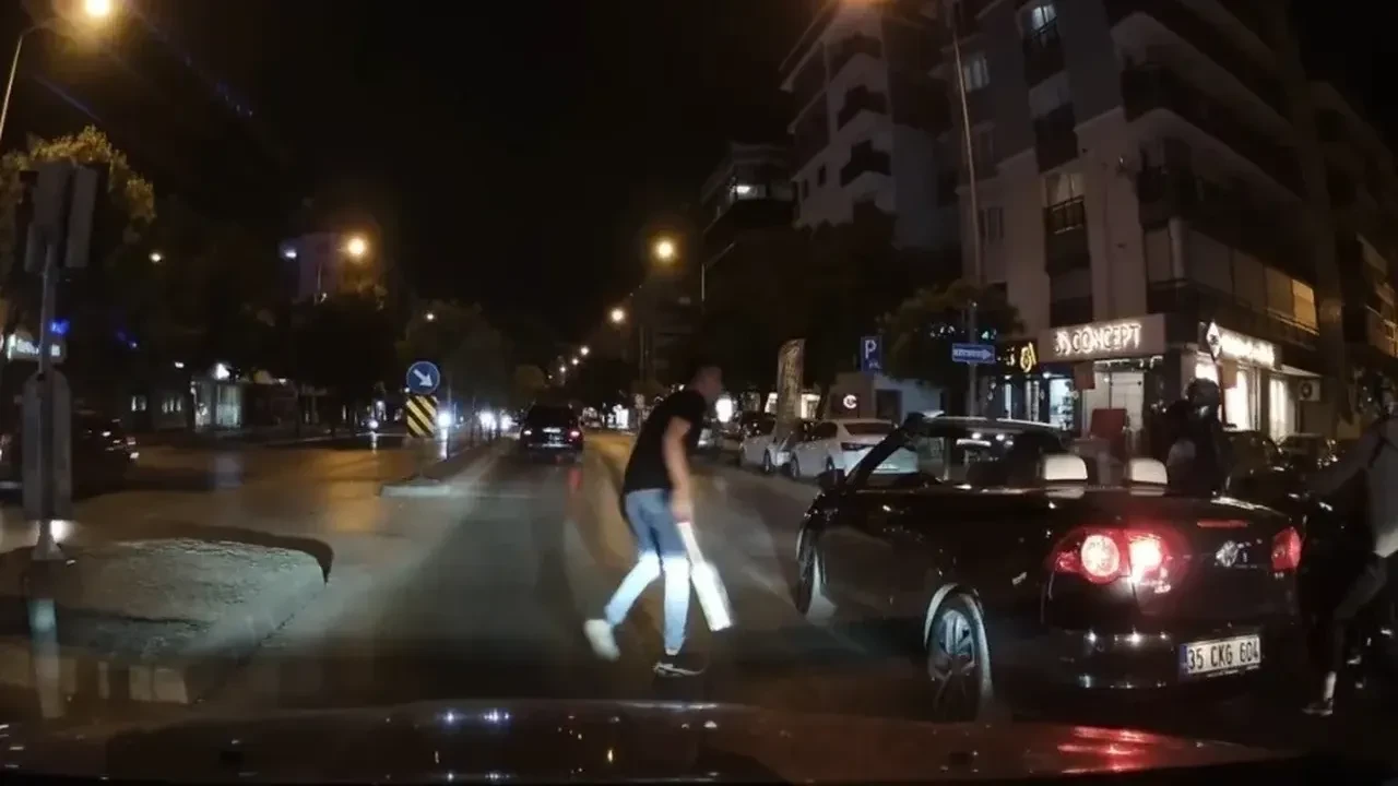 Trafikte çıkan tartışmada döner bıçaklı maganda tutuklandı