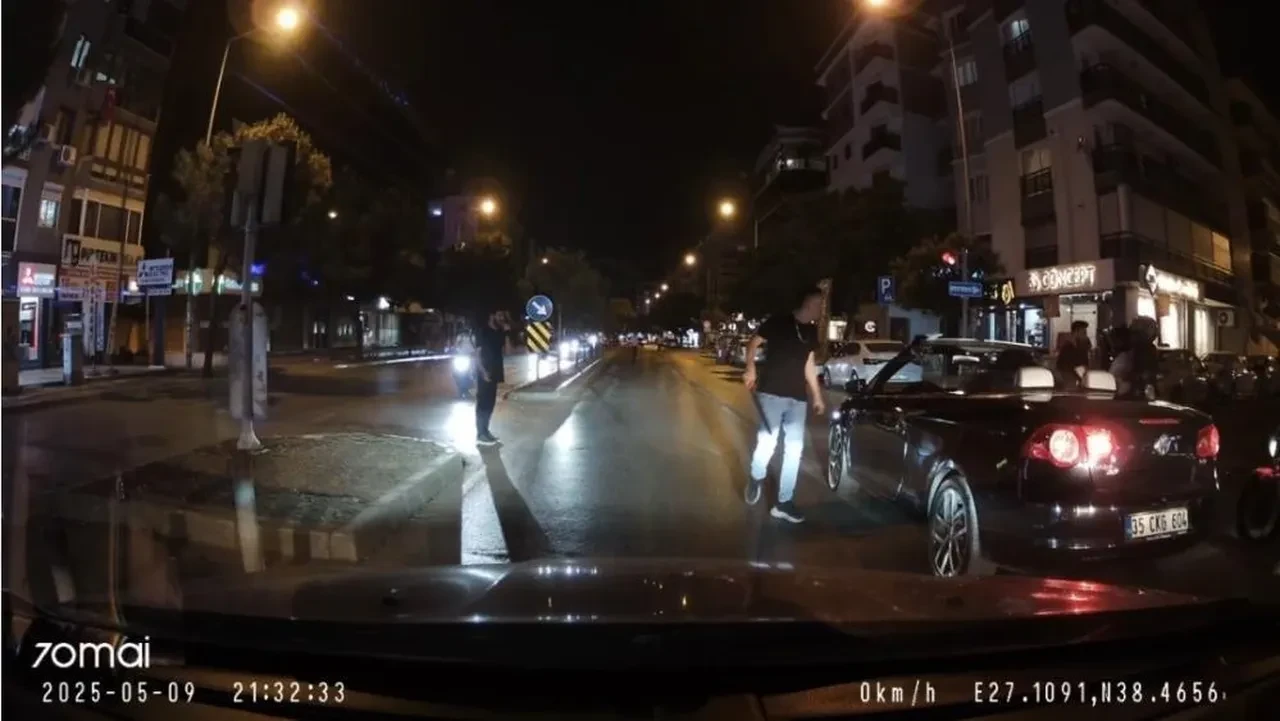 Trafikte çıkan tartışmada döner bıçaklı maganda tutuklandı