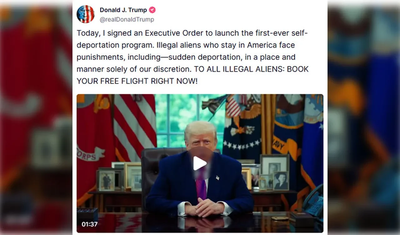 Trump'tan 'eve ücretsiz dönüş' bileti! Göçmenler için kararnameyi imzaladı