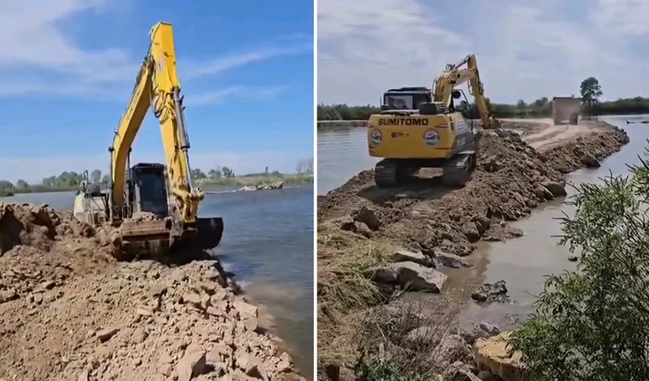 Tüm tedbirler alındı! Meriç Nehri'ne set çekildi