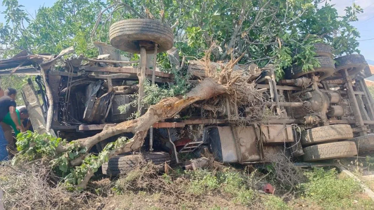 Faciayı iş makinesini devirerek önledi