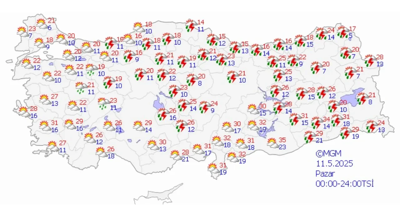 Meteoroloji'den havada ani değişiklik uyarısı: Bu iller dikkatli olmalı