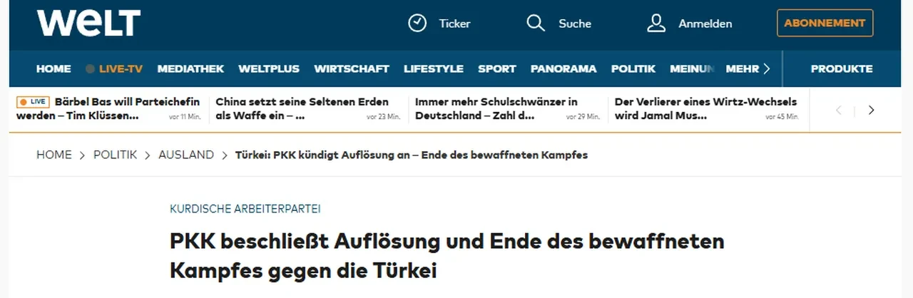 PKK'nın silah bırakma kararı dış basında: Türkiye'nin bölgesel güç olma yolunda önemli adım