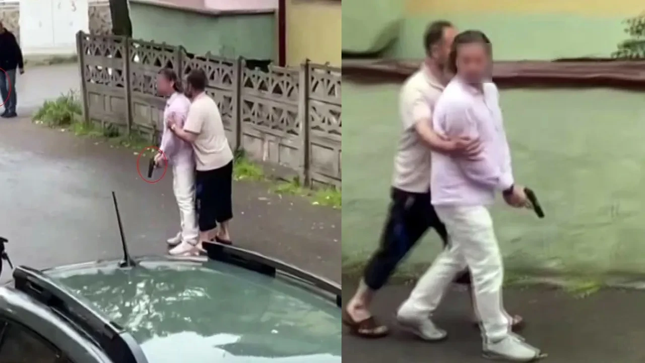 Tartıştığı emekli polisin kapısına balyoz ile dayandı! Korku dolu anlar kamerada 