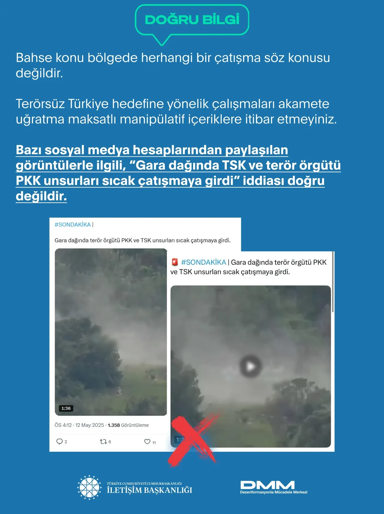 TSK ve PKK arasında çatışma iddiası! DMM'den açıklama geldi