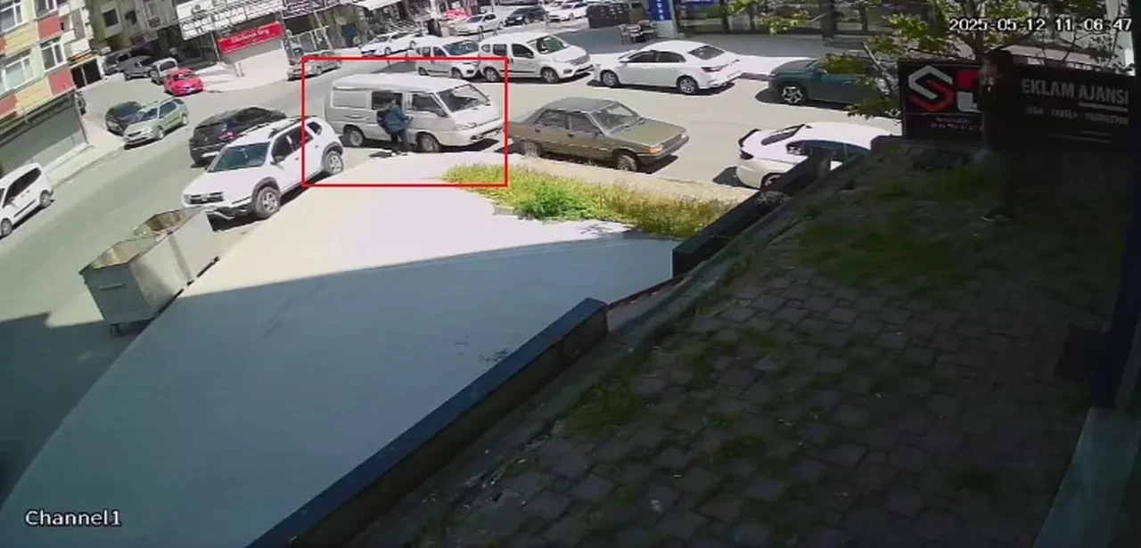 Aracını çalmaya çalışan hırsızı suçüstü yakaladı!