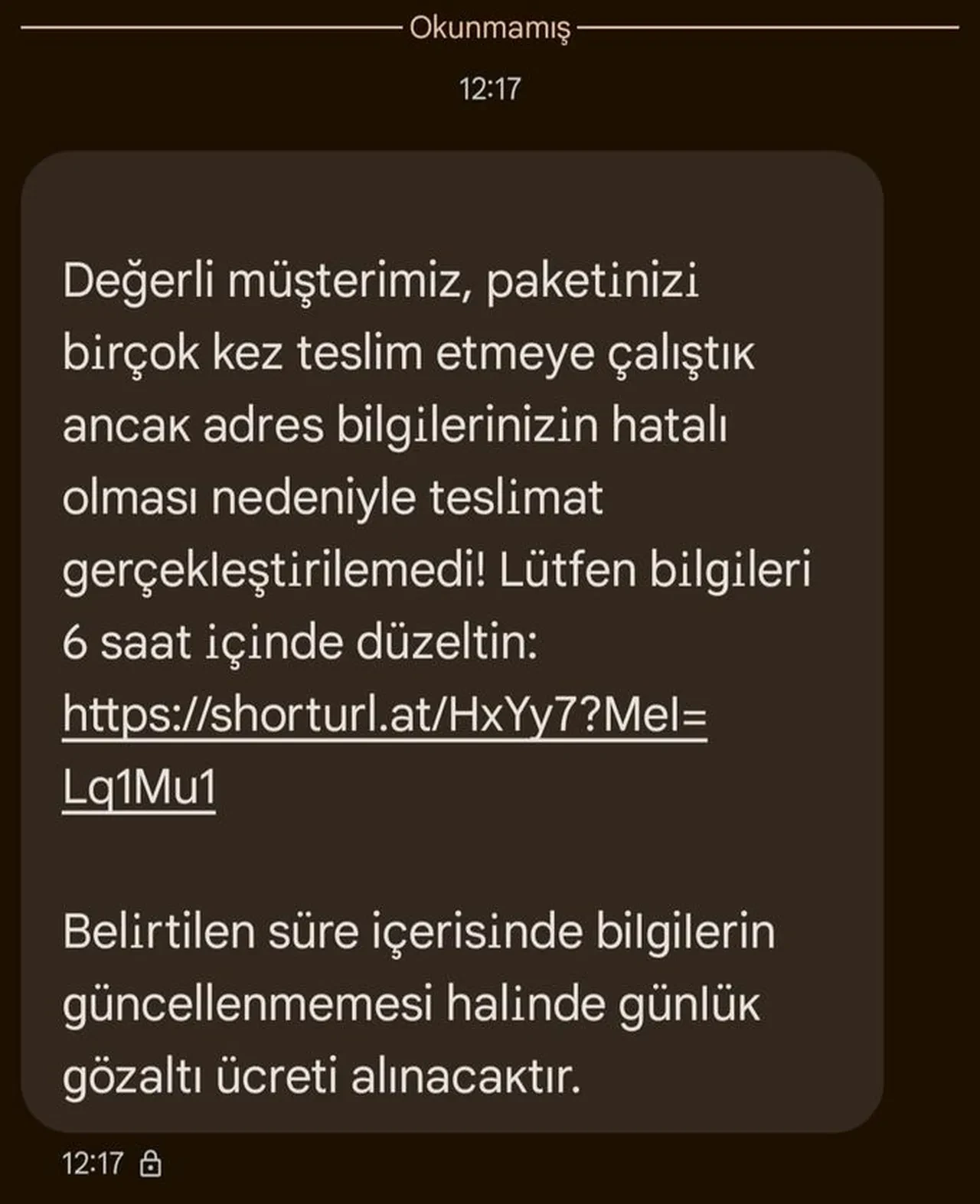 Dolandırıcıların yeni tuzağı! Kargo firmasından gelen mesajlara dikkat!