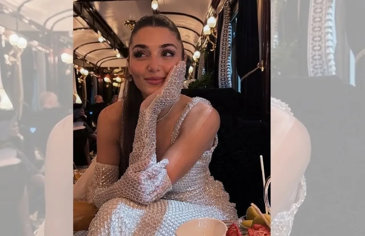 Hande Erçel'in romantik tren yolculuğu