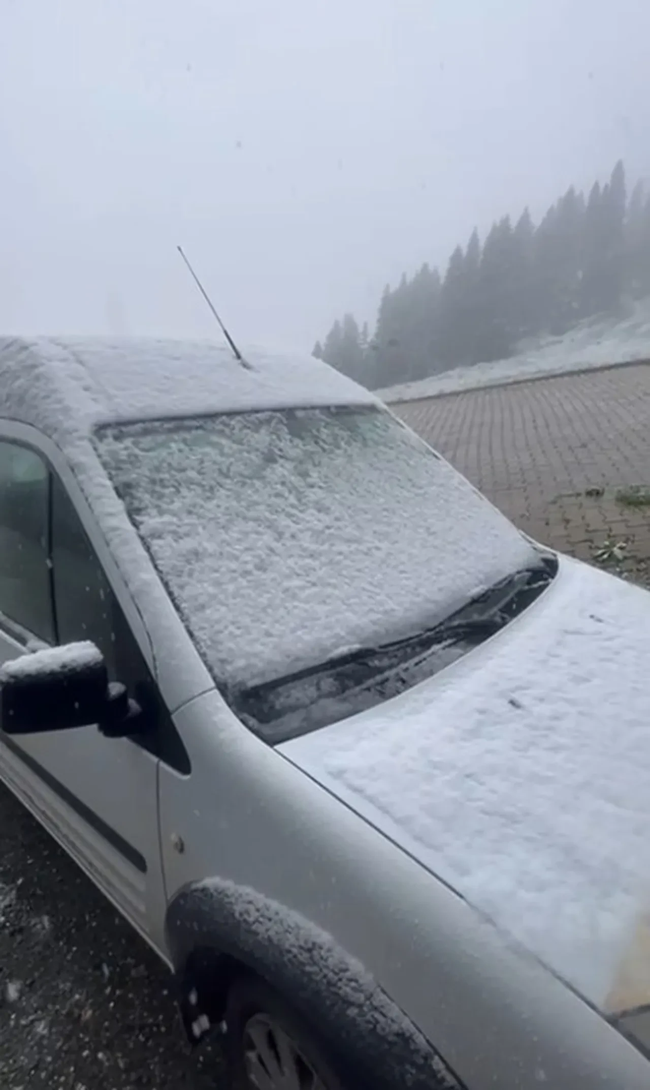 Kastamonu'da mayısta kar sürprizi