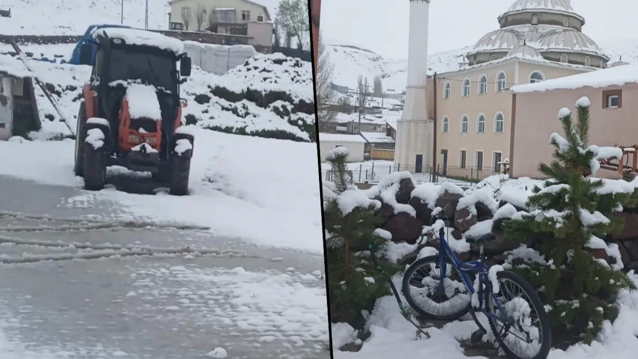 Mayıs ayında kar sürprizi! Her yer bembeyaz oldu