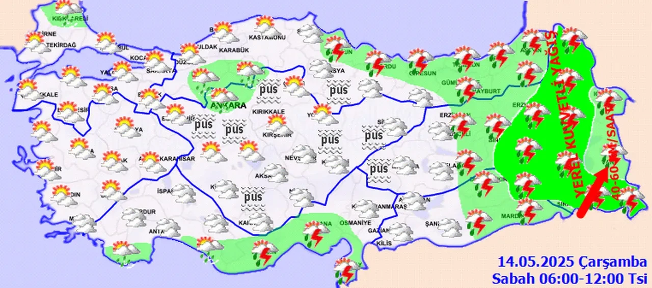 Sağanak, fırtına, toz taşınımı... Meteoroloji 7 ili özellikle uyardı! İşte 14 Mayıs il il hava durumu
