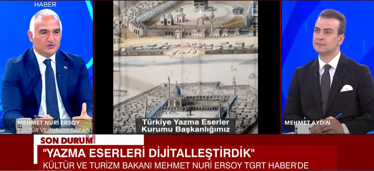 Bakan Mehmet Nuri Ersoy TGRT Haber'de açıkladı! İşte Türkiye'nin 2025 yılı turizm geliri hedefi