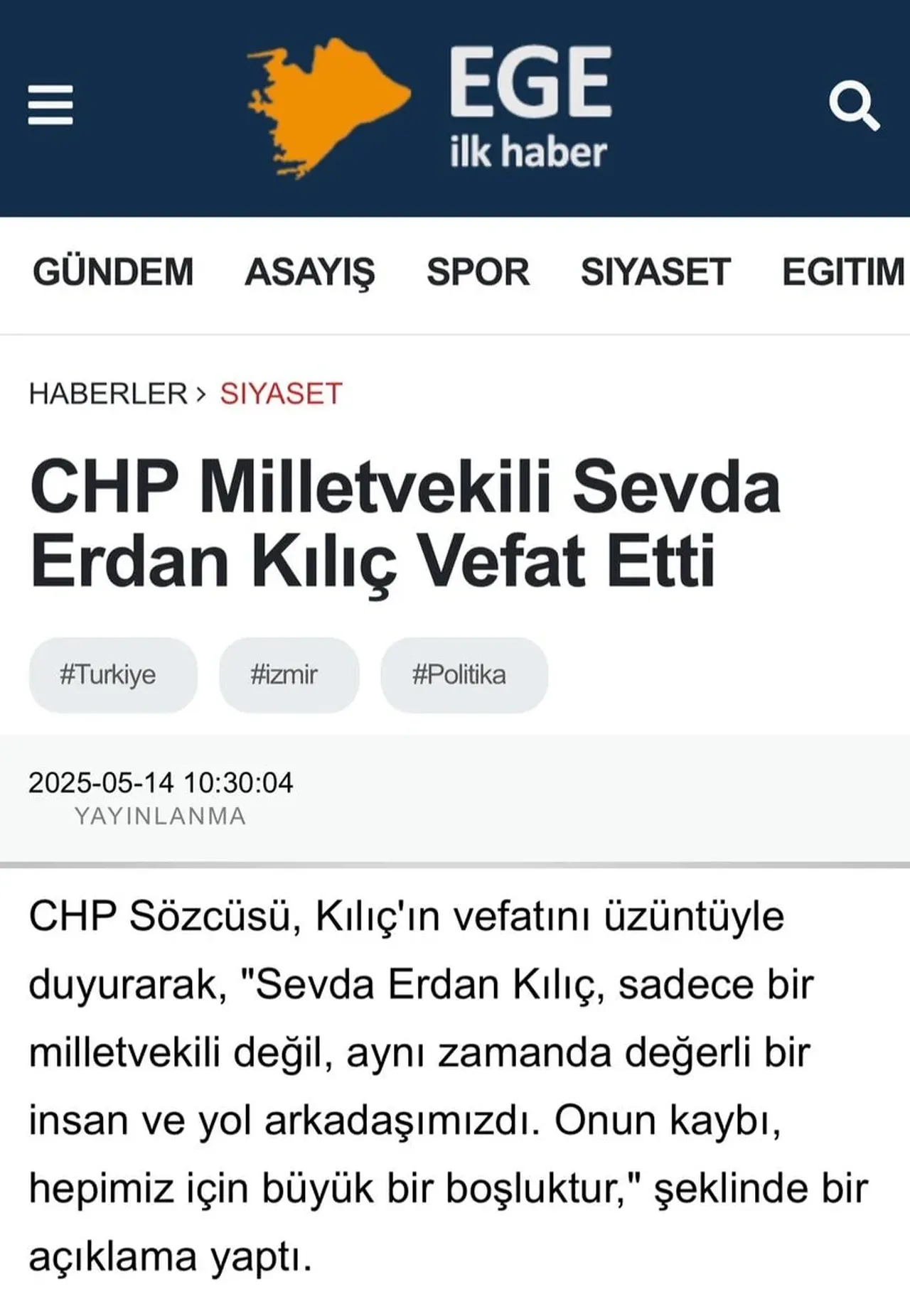 CHP'li vekilin öldüğü iddiaları ortalığı karıştırdı! Yaşadığını sosyal medyadan duyurdu