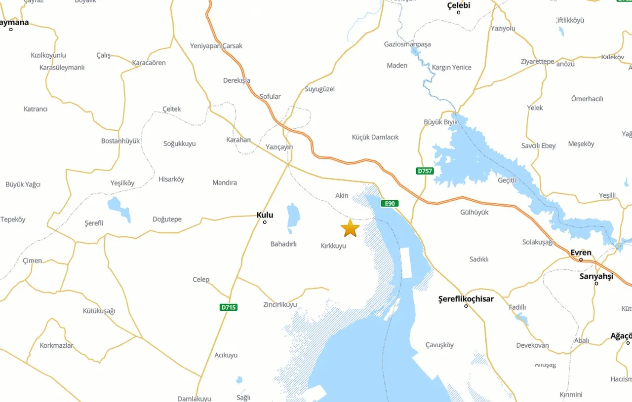 Konya'daki deprem Ankara, Kırklareli, Kayseri ve çevre illerden hissedildi