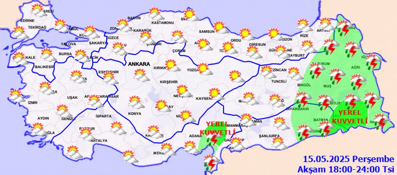 Meteoroloji saat verdi: Kuvvetli sağanak ve mayıs ayında kar uyarısı! İşte 15 Mayıs il il hava durumu