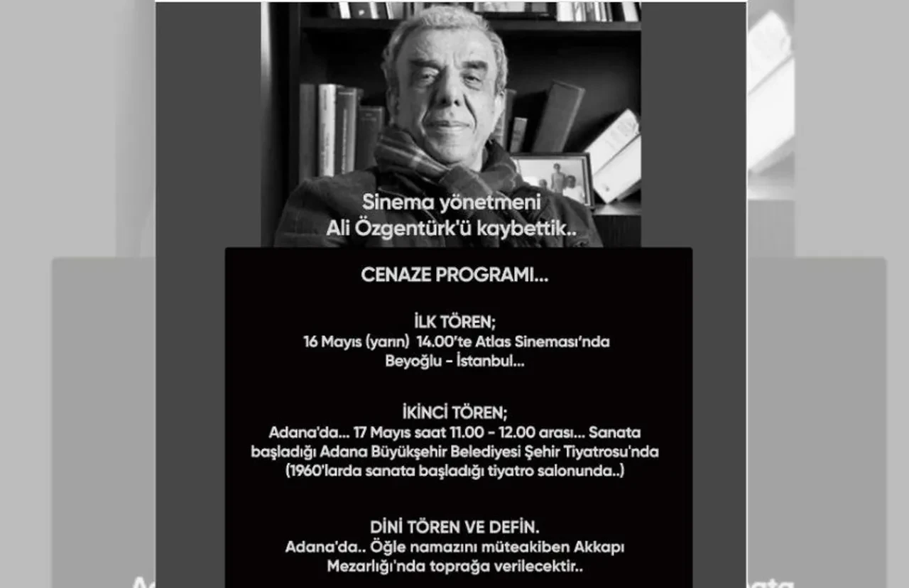 Selvi Boylum Al Yazmalım'ın yönetmeni Ali Özgentürk'ün cenaze programı belli oldu 