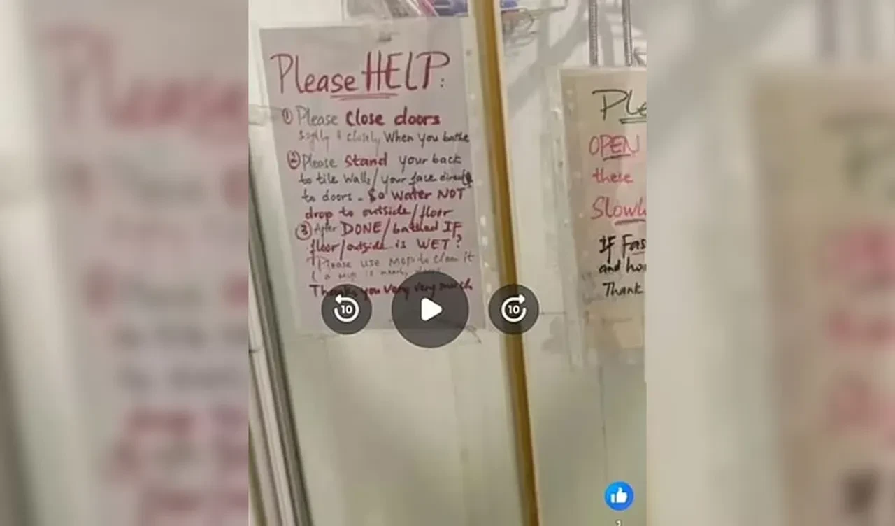 Ev sahibinin talimatları interneti ayağa kaldırdı: 'Lütfen sırtınızı duvara yaslayın'