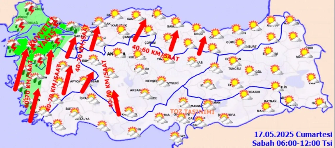 İstanbul’a uçuran fırtına ve sağanak geliyor: AKOM ve Meteoroloji saat vererek uyardı