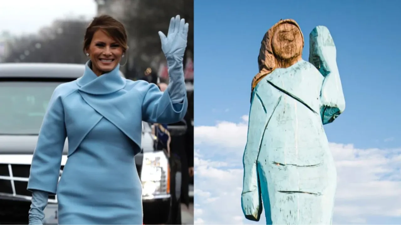 Melania Trump’ın Slovenya’daki heykeli kayboldu! Daha önce de kundaklamışlardı 