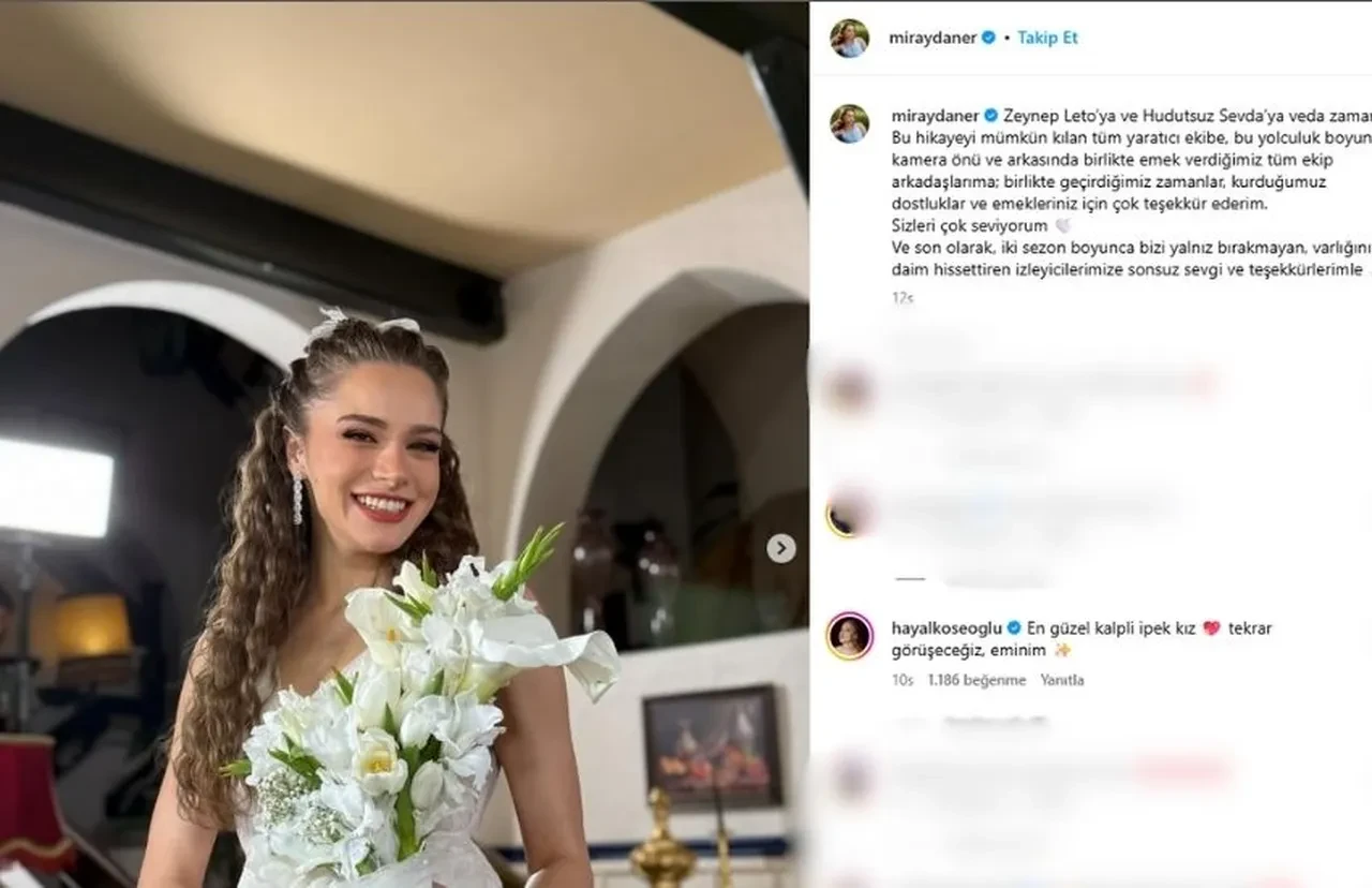 Miray Daner Hudutsuz Sevda'ya böyle veda etti 