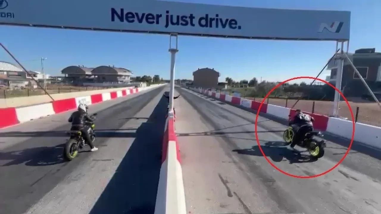 Öldüren yarış! Drag pistindeki korkunç kazanın görüntüleri ortaya çıktı