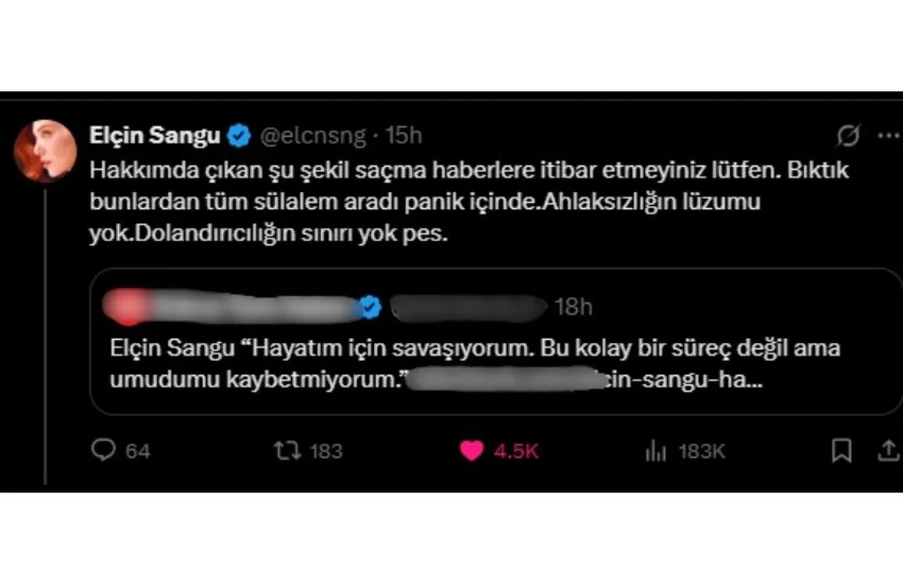 Elçin Sangu çıkan habere ateş püskürdü: Tüm sülalem panik içinde
