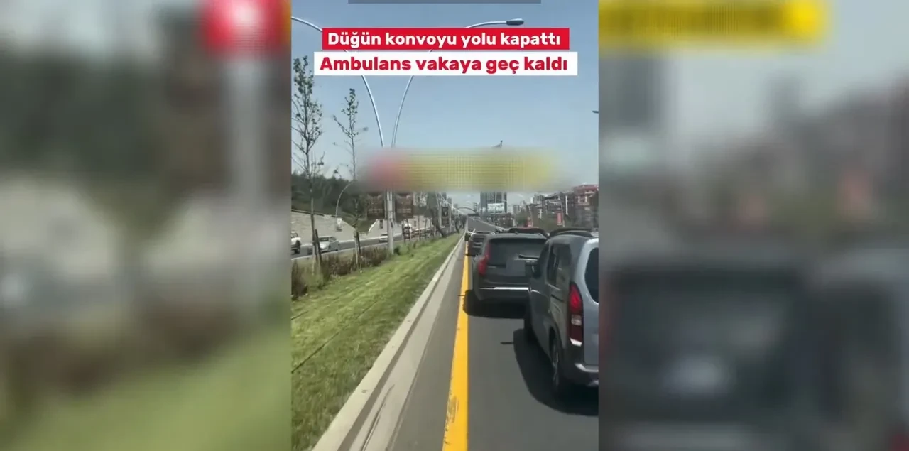 Ambulansa yol vermemişlerdi... Trafik magandalarına gereken yapıldı 