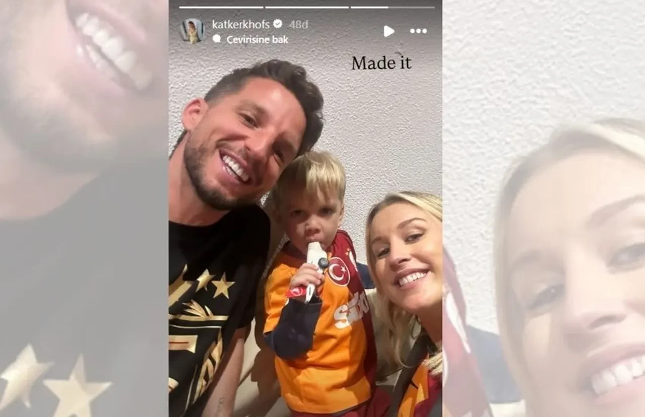 Dries Mertens'in eşi Katrin Kerkhofs'a İstanbul trafiği bile engel olamadı 
