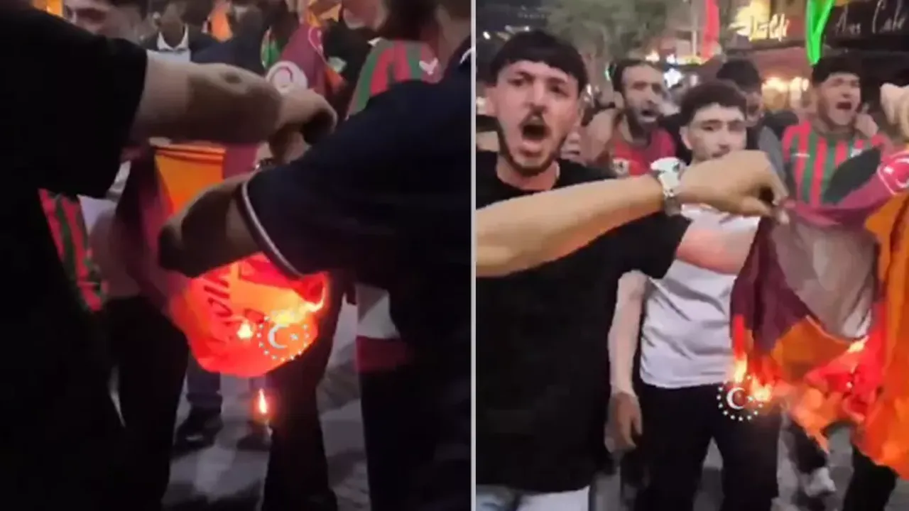 Galatasaray formasını sokak ortasında yaktılar! Taraftarı oldukları takım şaşırttı