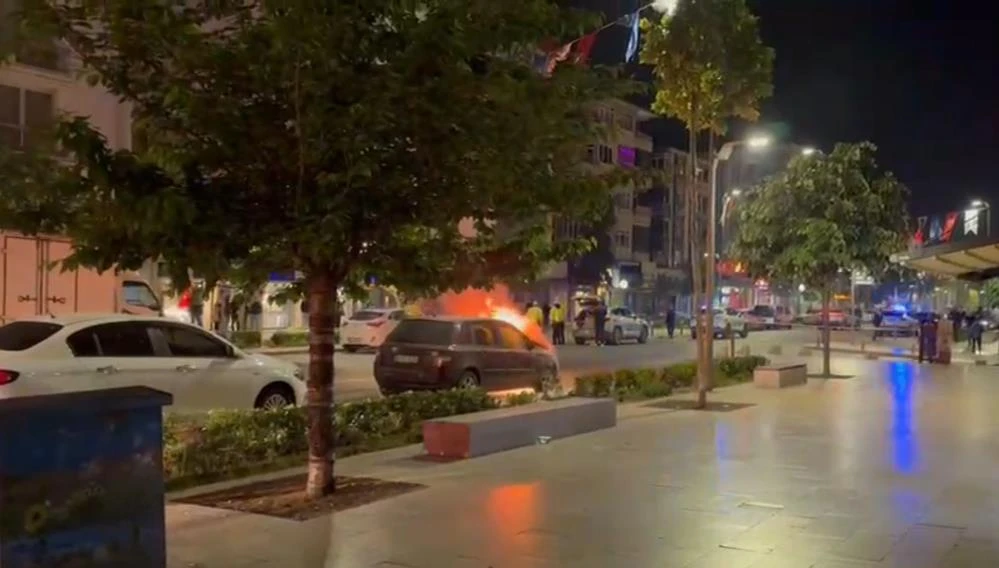 Çerkezköy’de korku dolu anlar: Otomobil çalıştırılınca patladı, alev alev yandı!