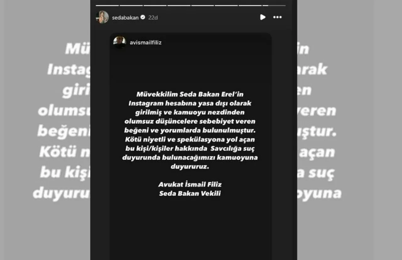 Seda Bakan harekete geçti! Soluğu savcılıkta aldı 