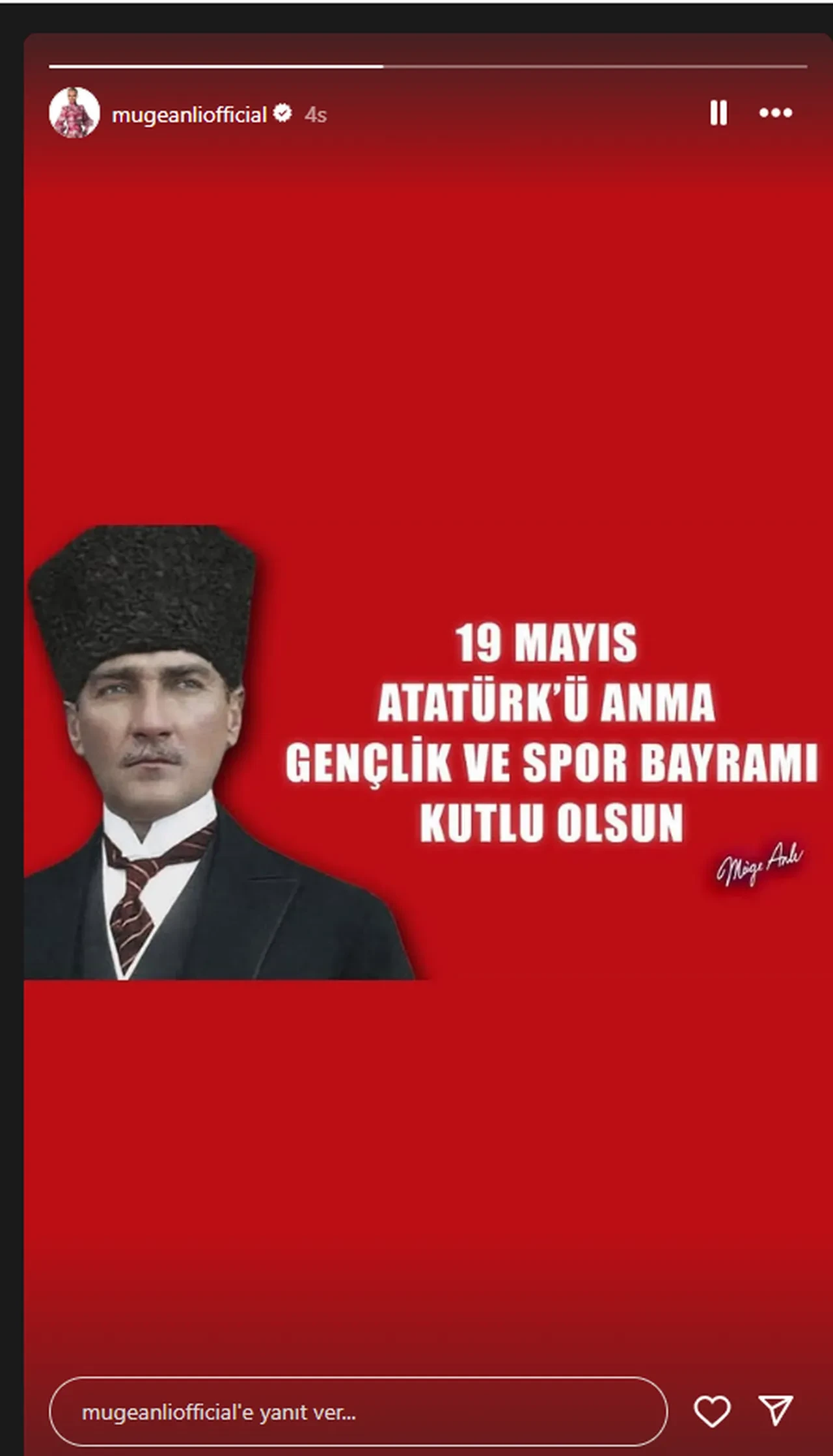Ünlü isimlerden 19 Mayıs Atatürk'ü Anma, Gençlik ve Spor Bayramı paylaşımları 