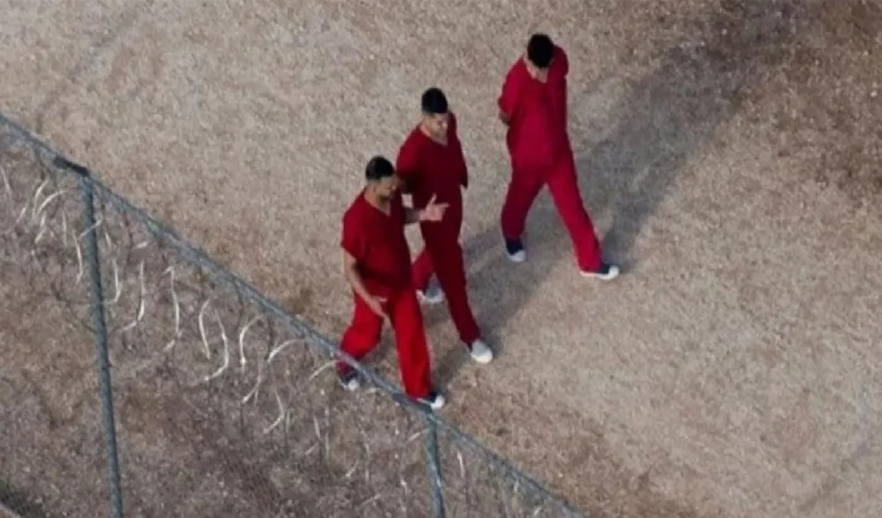 Dronu görünce yardım çağrısında bulundular! Venezuelalı mahkumlardan 'cehennem' öncesi son çırpınış