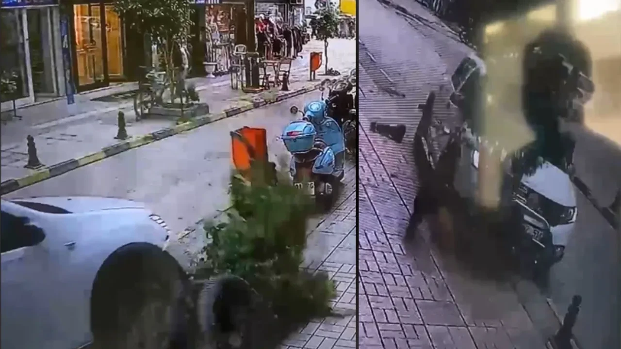 Fren yerine gaza basınca ortalık savaş alanına döndü