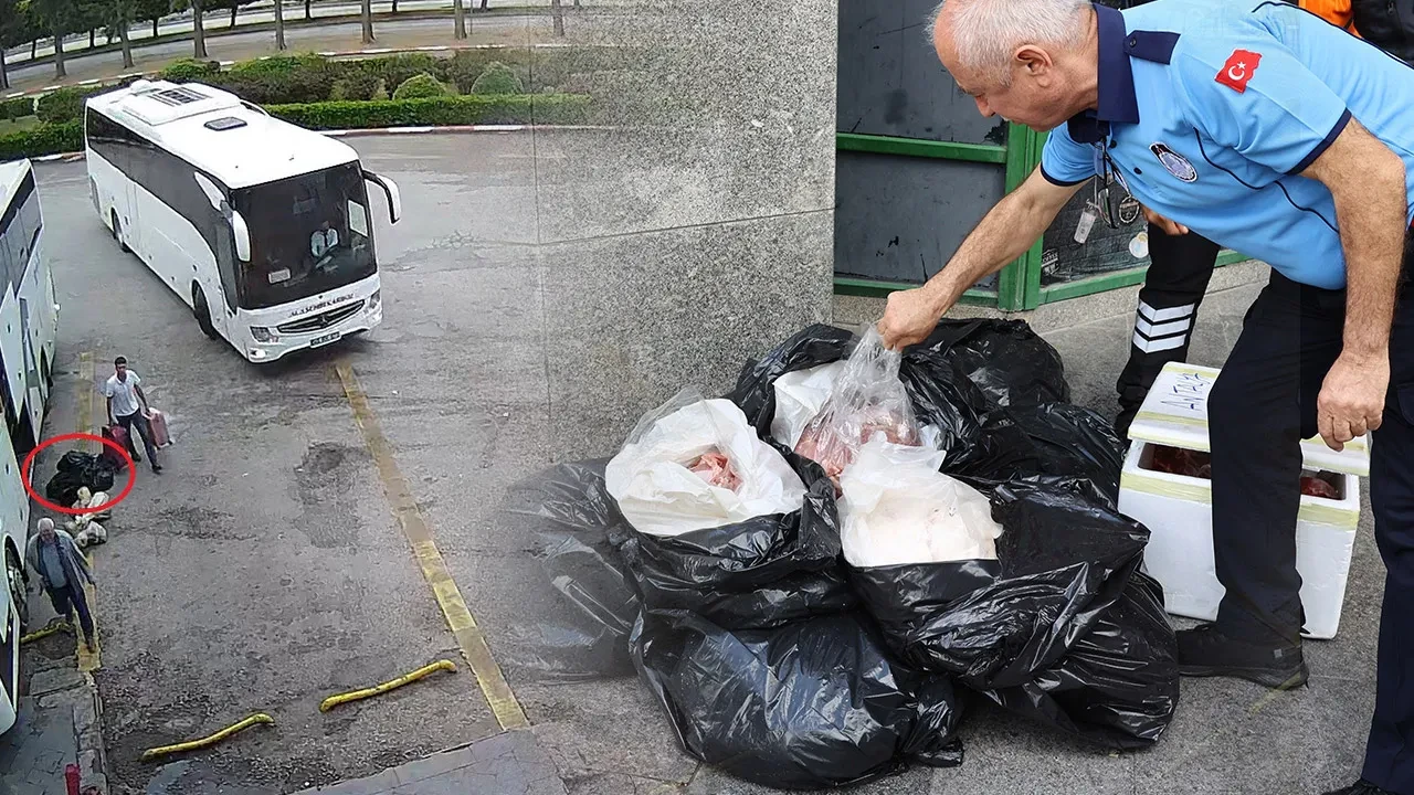 Hayrete düşüren an! Parça parça çöp poşetinde taşınıyordu, otogarda yakalandı