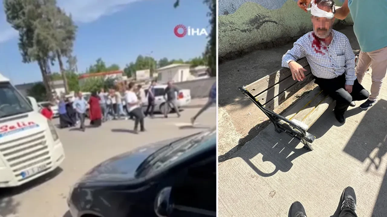 Adliye önünde feci kavga! Ortalık savaş alanına döndü