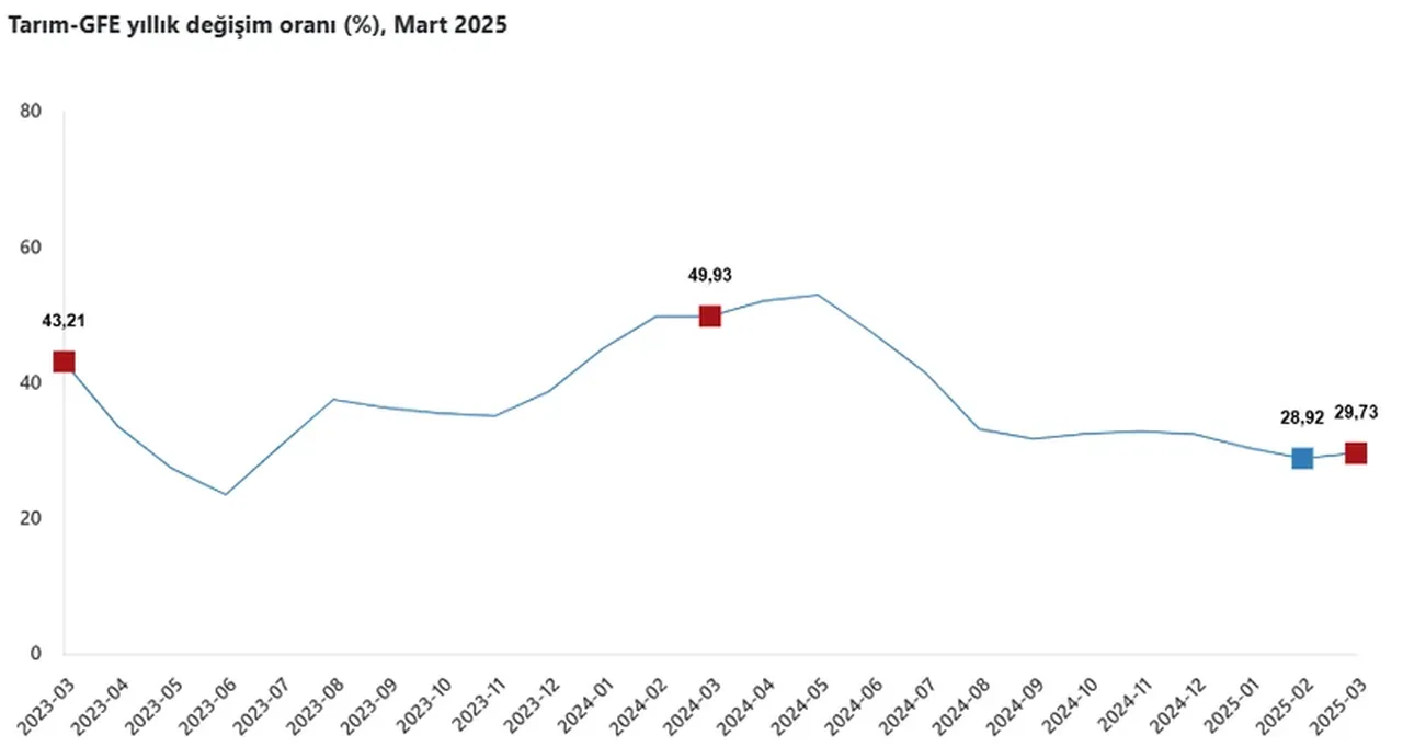 TÜİK açıkladı! Tarımsal girdi fiyatları mart ayında arttı
