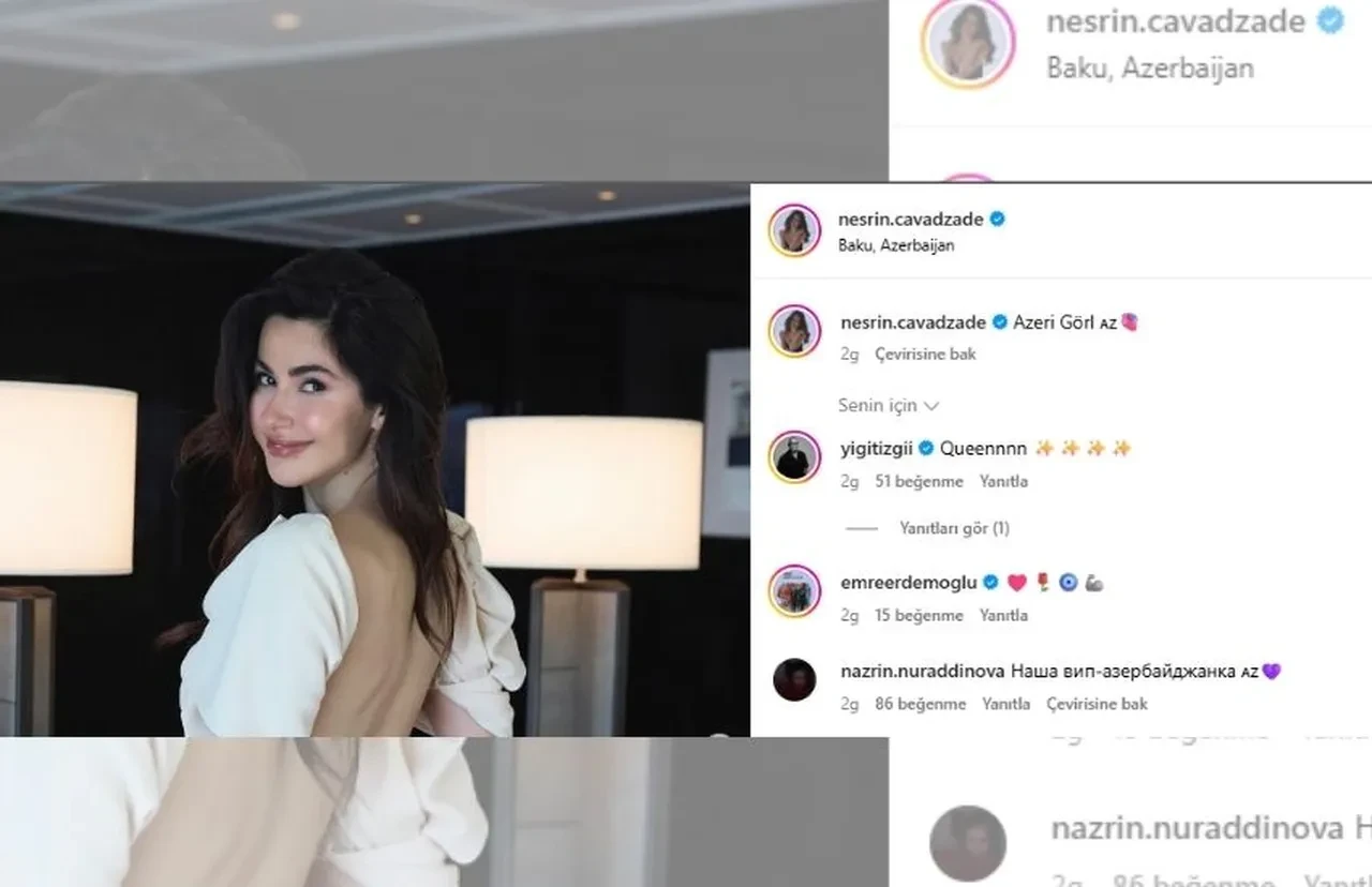 Nesrin Cavadzade Azerbaycanlı takipçilerini kızdırdı 