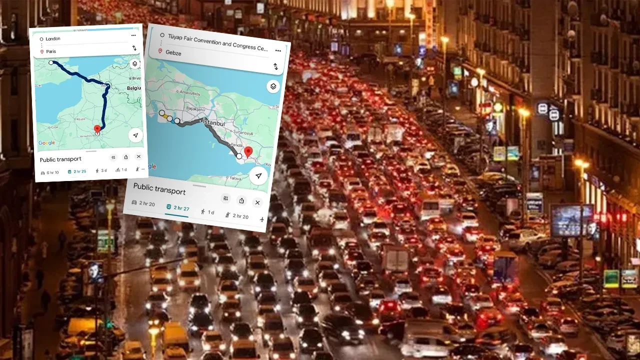 Paris'e gitmek Gebze'ye gitmekten kolay! Şoke eden karşılaştırma: İstanbullunun ömrü trafikte geçiyor
