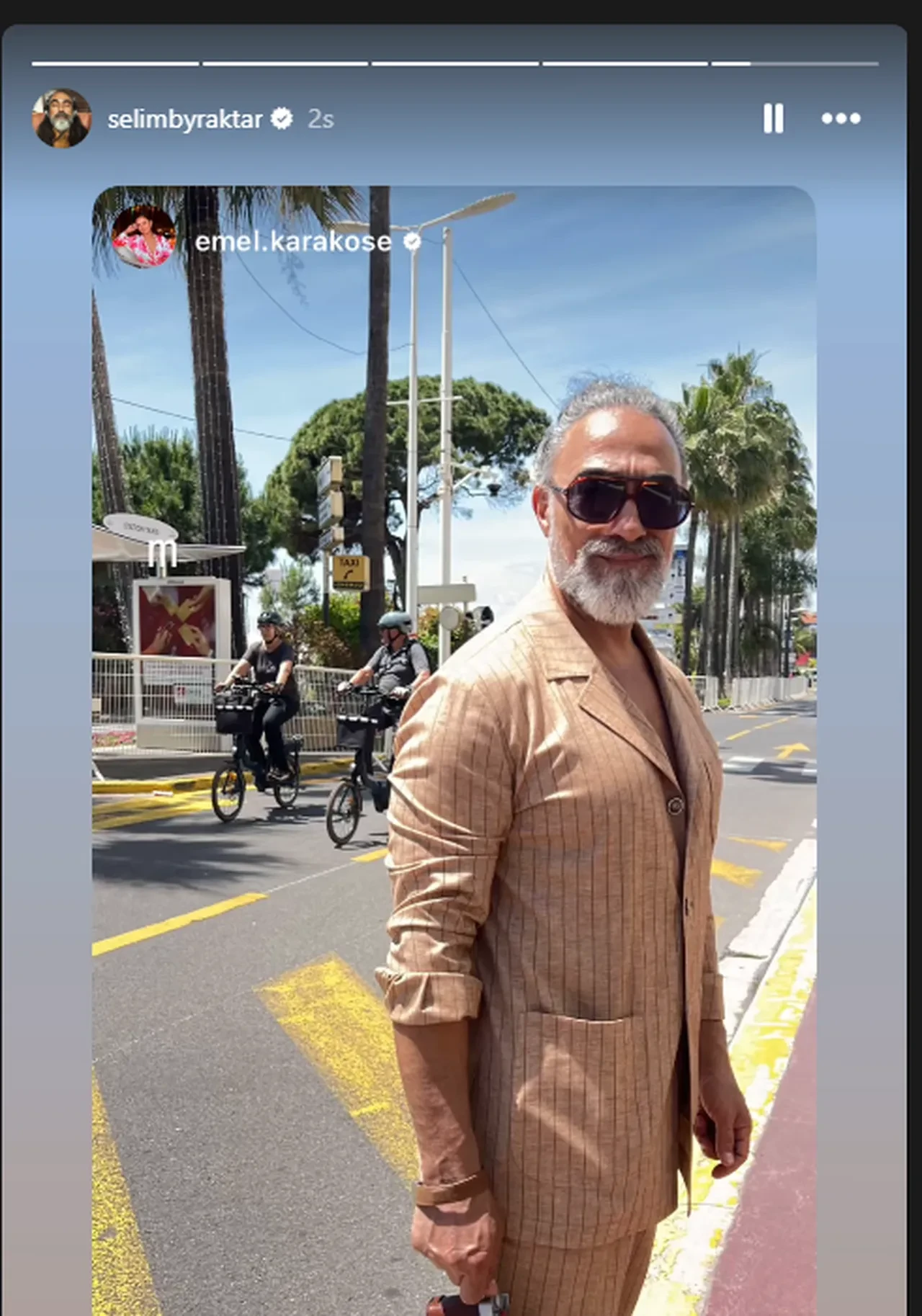 Selim Bayraktar'ın kombini Cannes'a damga vurdu 