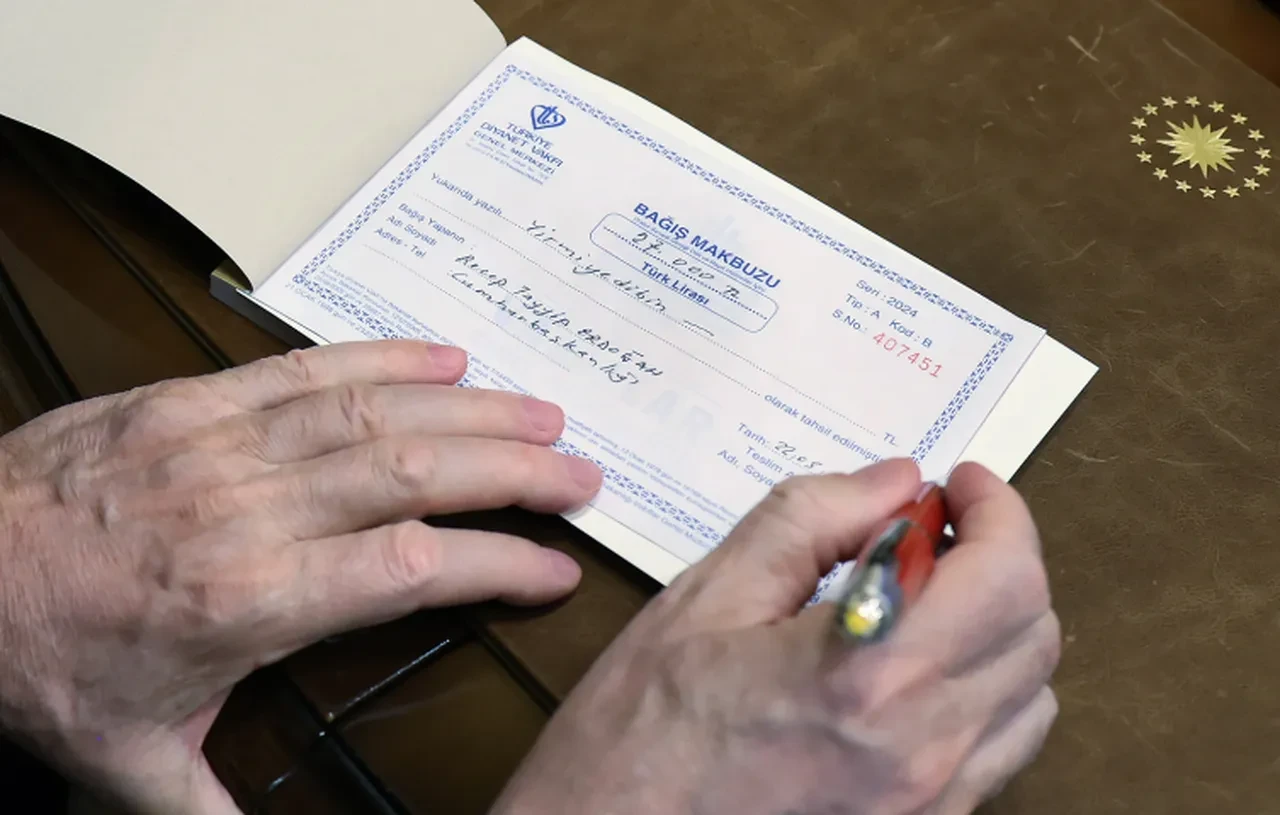 Cumhurbaşkanı Erdoğan, TDV'ye kurban bağışında bulundu