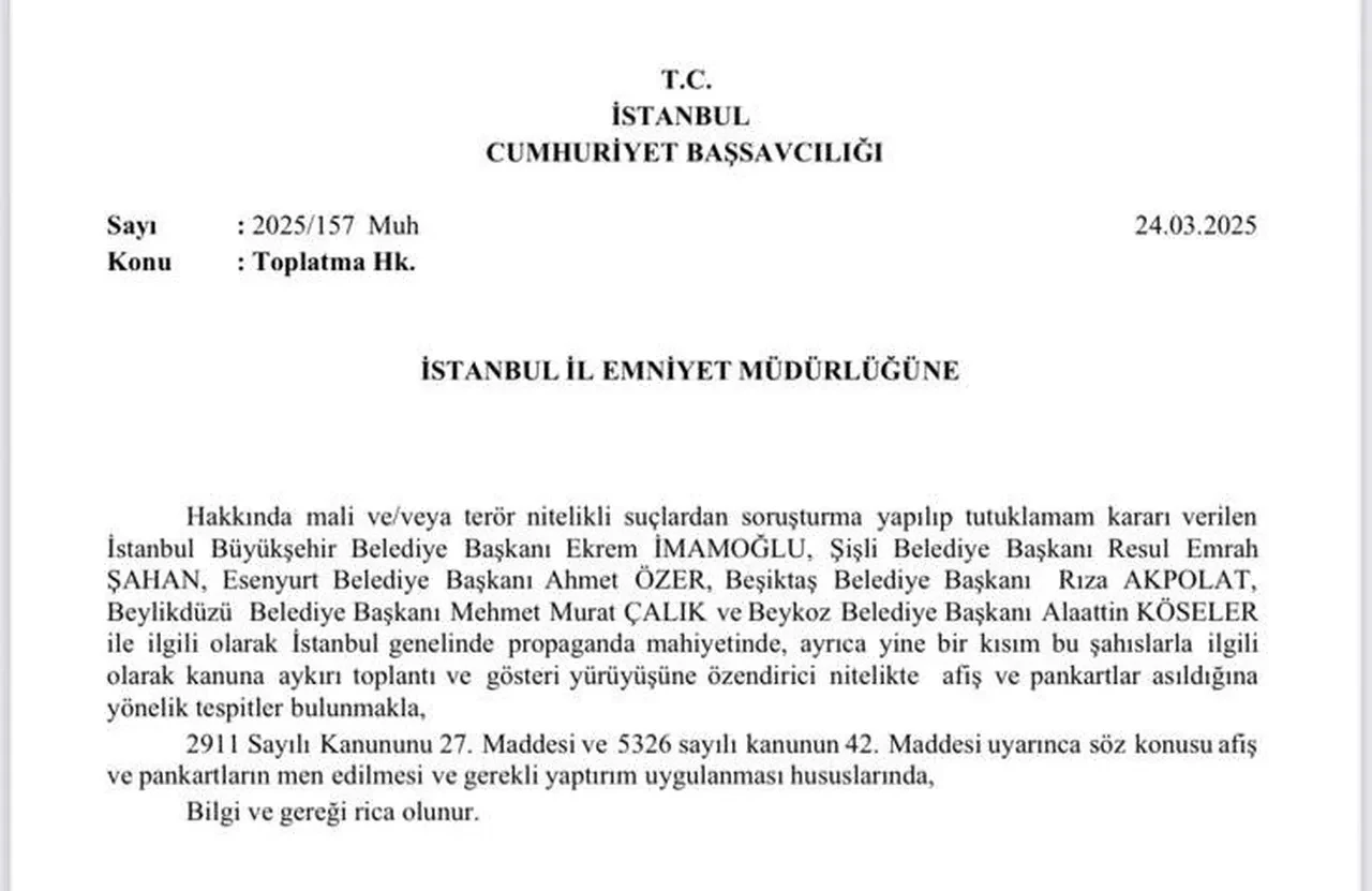 Başsavcılıktan Ekrem İmamoğlu kararı! Reklam ve videoları toplu taşımalarda artık yasak