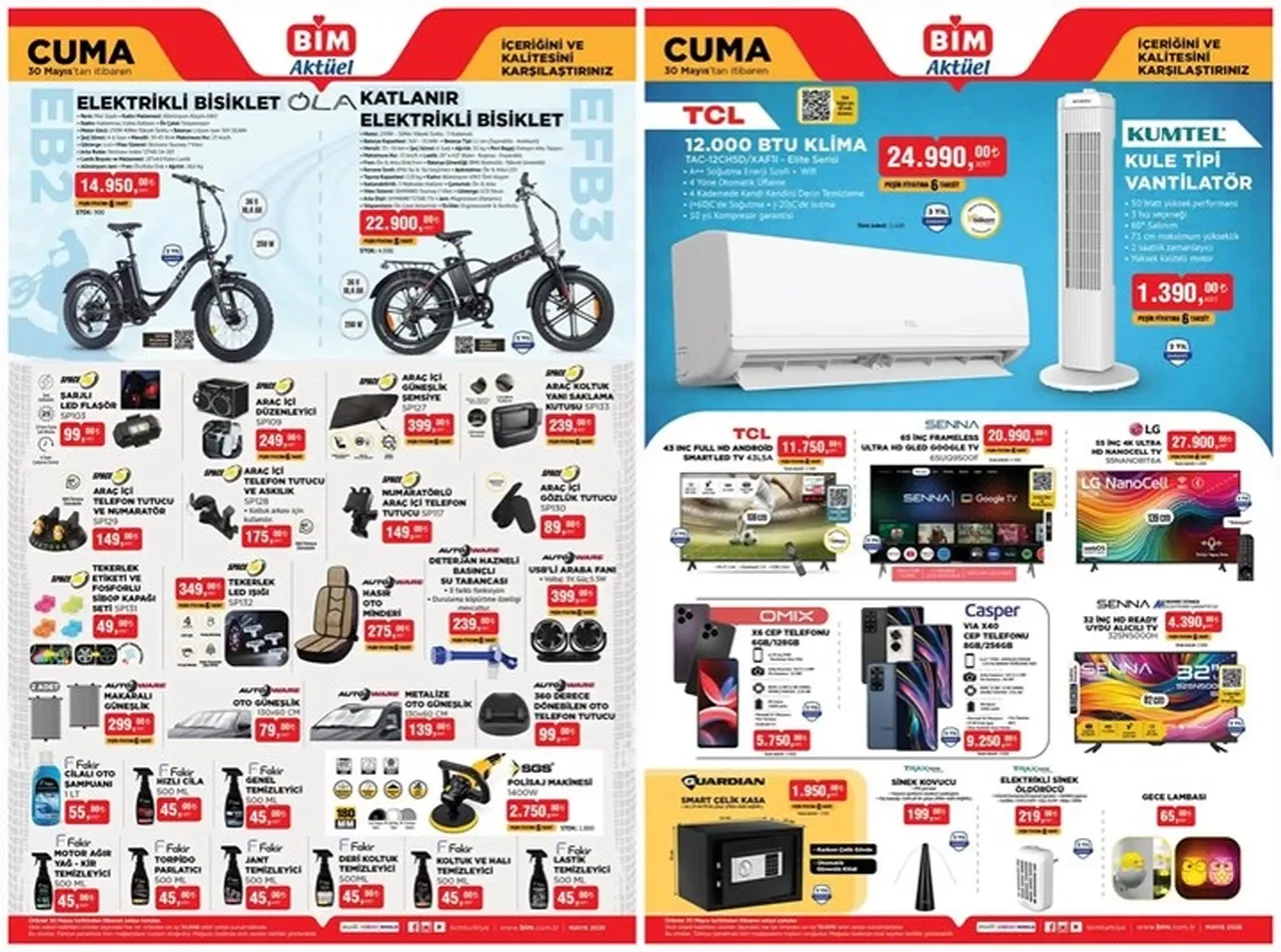BİM 30 Mayıs 2025 kataloğunda dikkat çeken ürün! Elektrikli bisiklet alacaklar dikkat