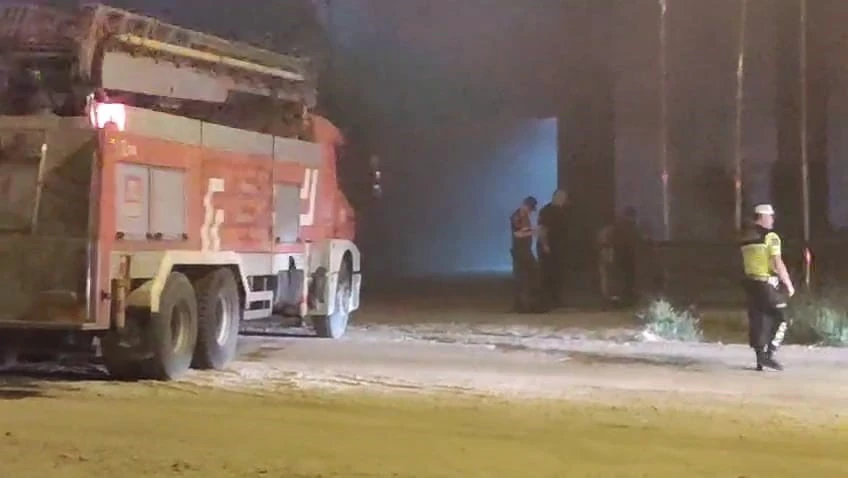 İnegöl’de yıldız entegre fabrikasında yangın paniği