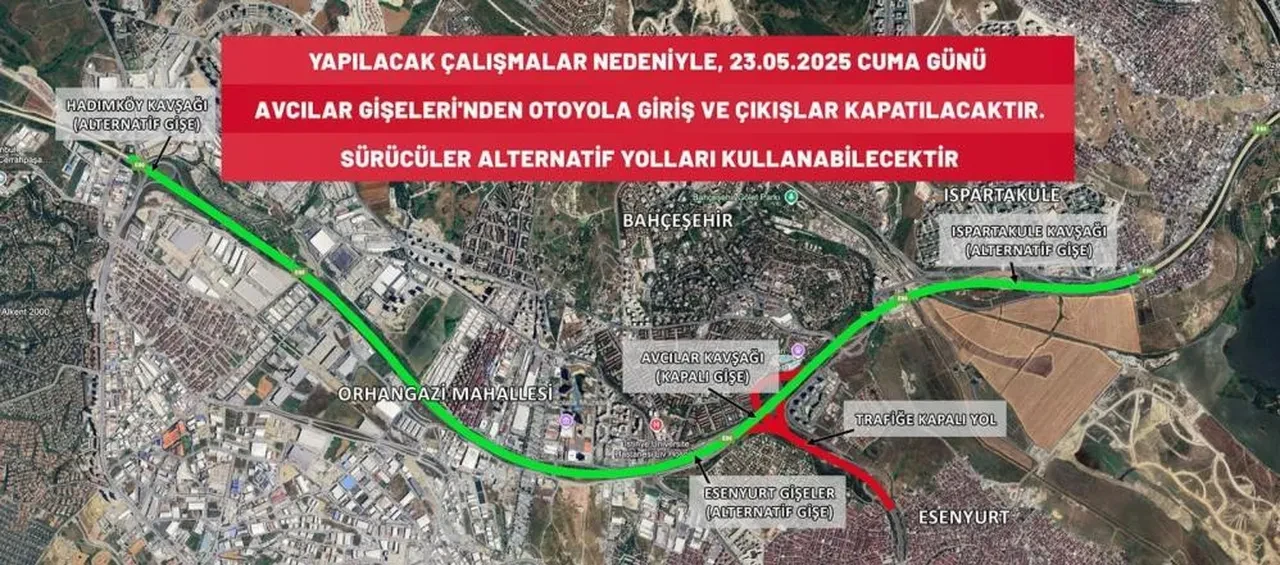 İstanbul'da bu yolu kullanan sürücüler dikkat! Çalışmalar başladı, geçiş kapatıldı