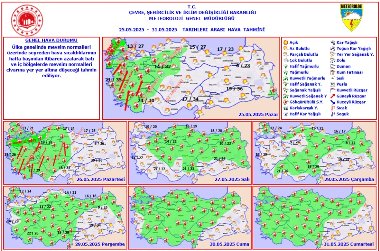 25 Mayıs hava durumu | Yağışlı günler başladı! Yağmur kaç gün sürecek , işte cevabı