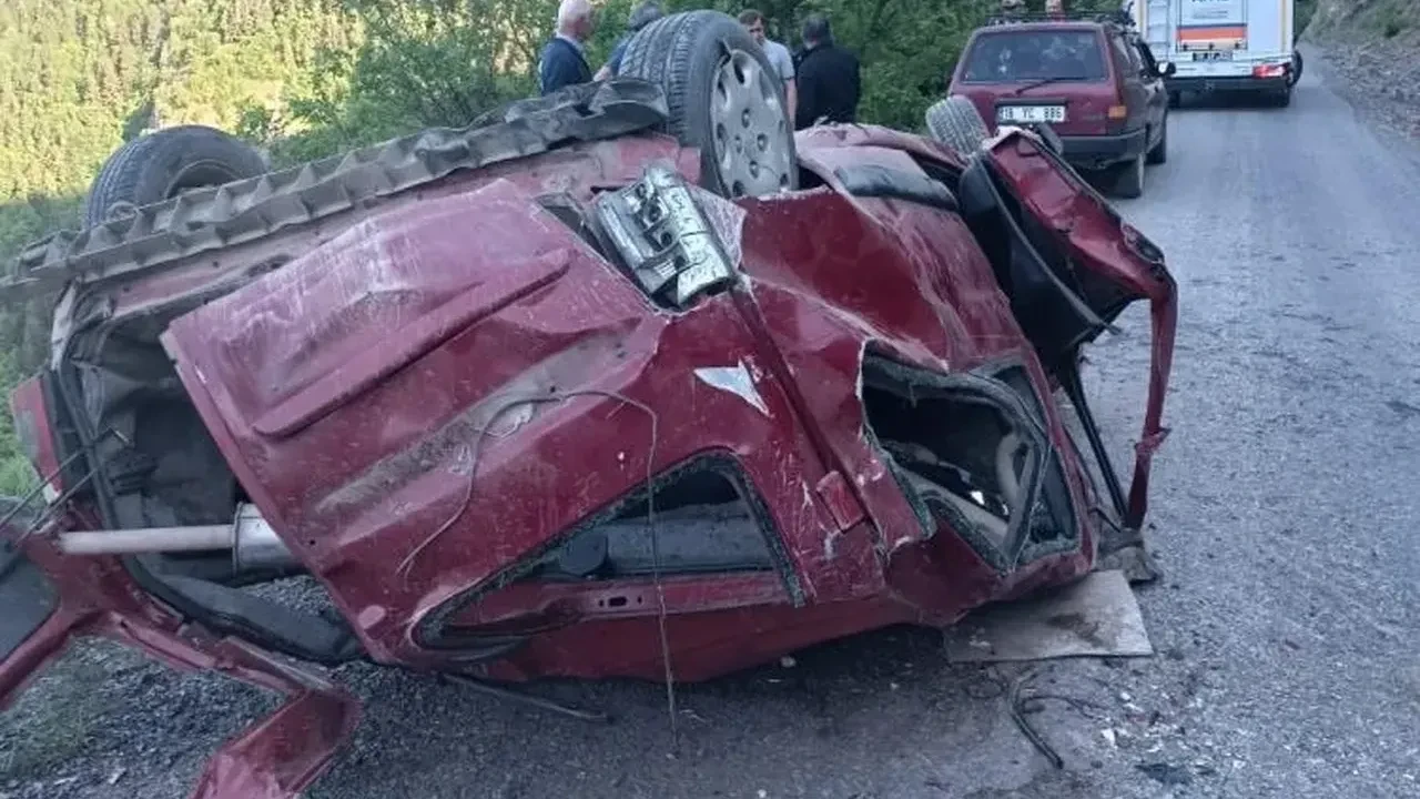 Gümüşhane’de alkollü sürücünün aracı 60 metrelik uçuruma yuvarlandı