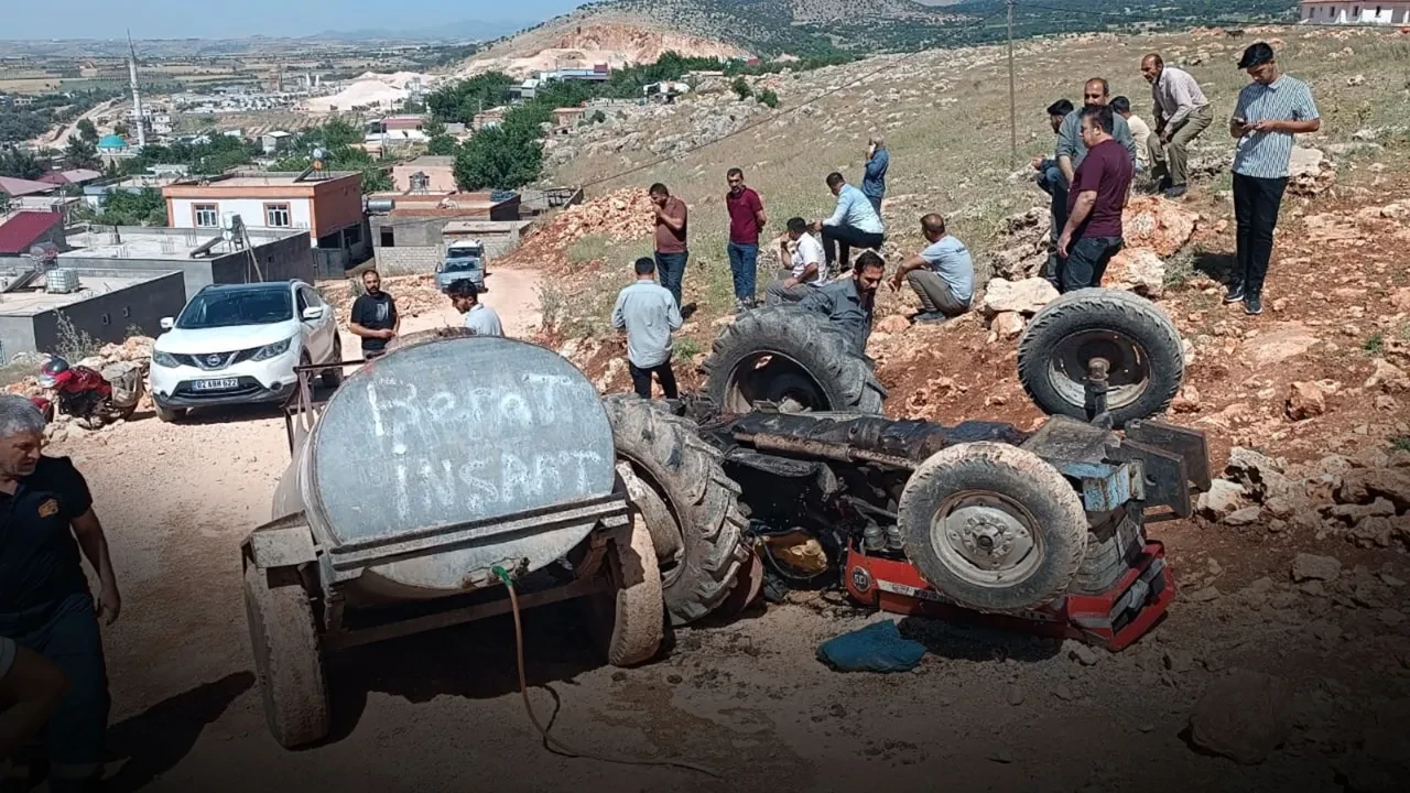 Kontrolü kaybettiği traktörün altında kaldı! Yaşam mücadelesi veriyor