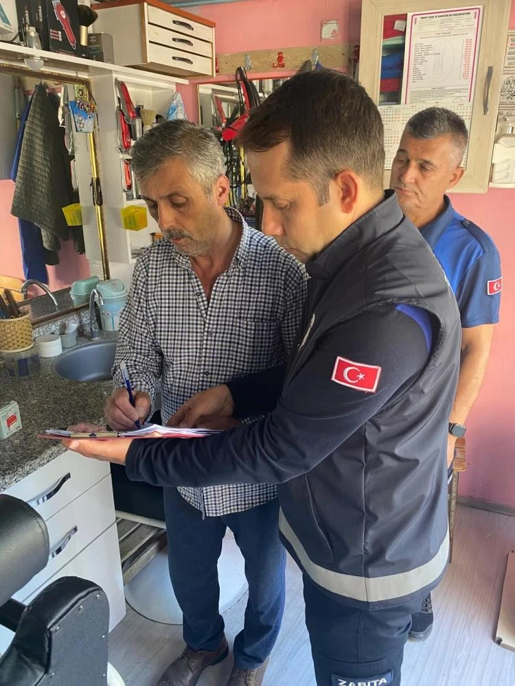 Bozdoğan’da berber ve kuaförlere sıkı denetim!